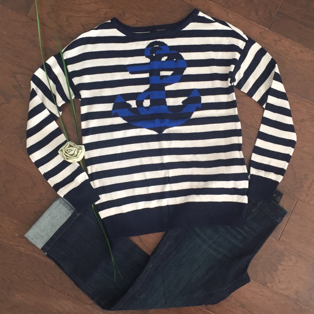 🔥4/$20 The Limited Anchor Blue and Navy - Picture 3 of 4